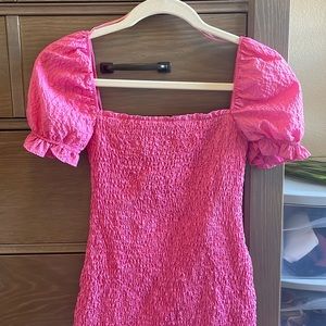 Pink Ribbed Zara Mini Dress